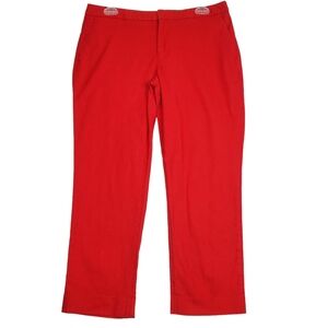 Banana Republic Martin Fit Womens Red Dress Pants Size 8 Flat Front